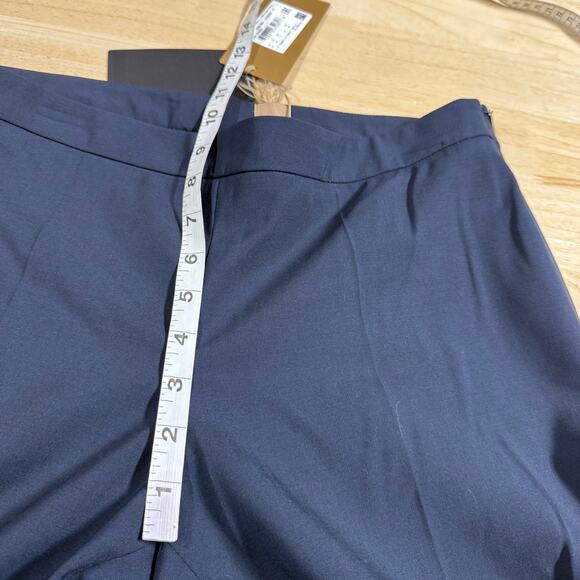 Boss Hugo Boss NWT Tulea Side Zip Tropical Stretch Wool Trousers Size 6 Navy - Picture 10 of 14